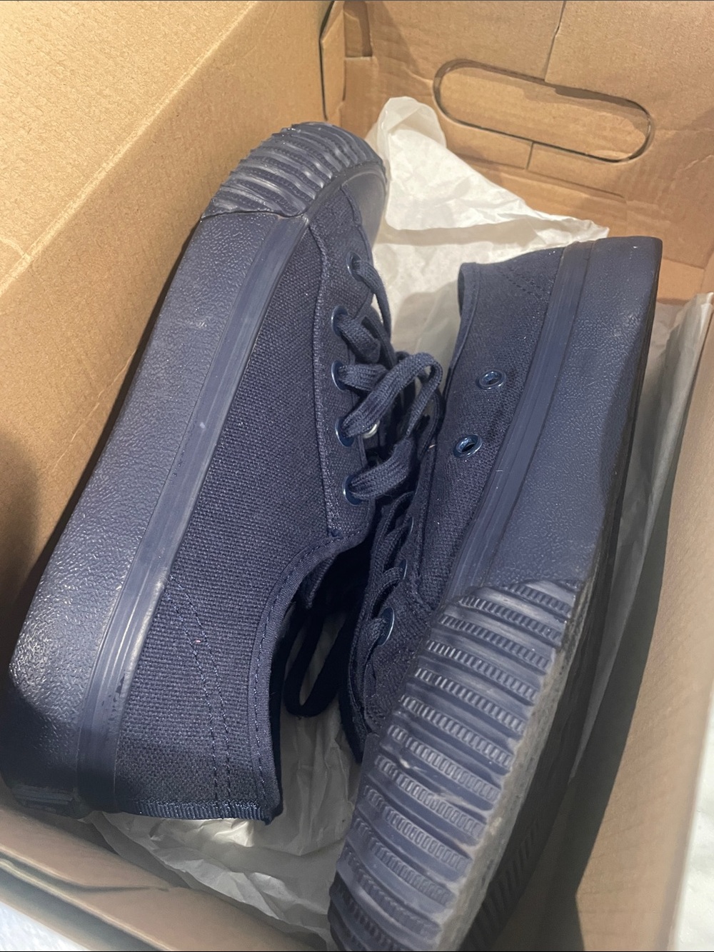 P.F. Flyers Blue Sneakers Classic Canvas Design